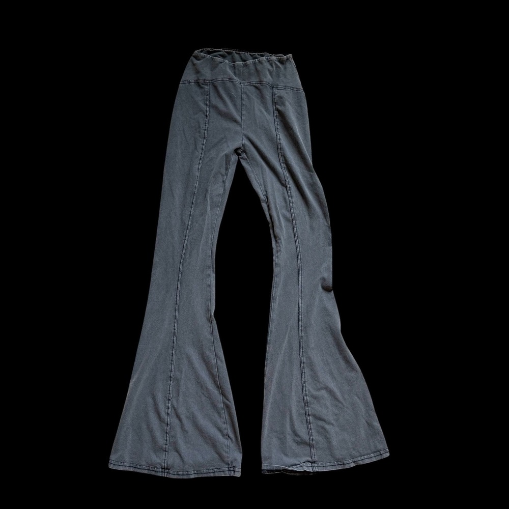 Out From Under Urban Outfitters Black Flare Lounge Pants Seamed XS High Waist